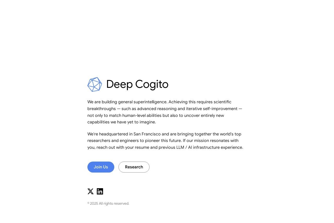 Deep Cogito